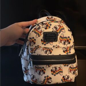 Disney Loungefly Rainbow Mickey Mouse Mini Backpack